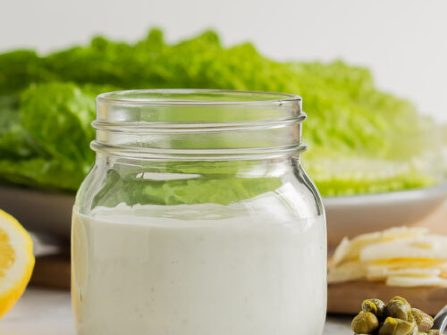 Caesar Salad Dressing; the Best Low-Calorie Recipe